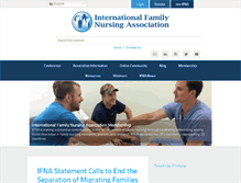 Tablet Screenshot of internationalfamilynursing.org